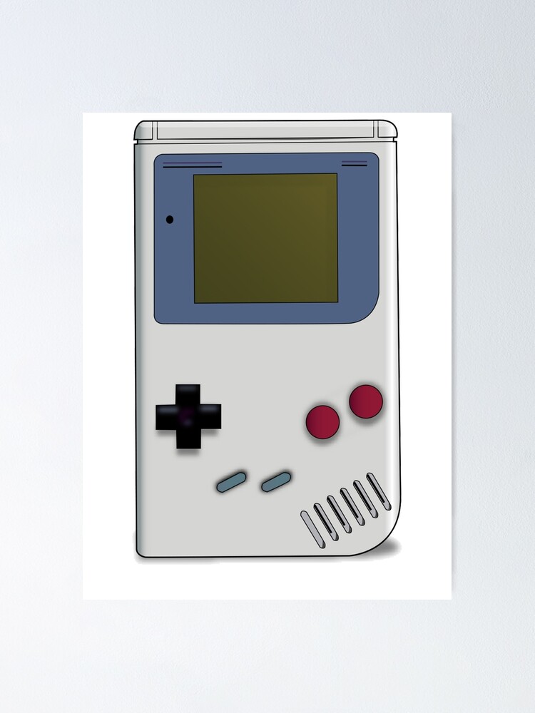 Classic Gameboy Grey Poster By Sweeettfriday Redbubble - best gameboy roblox