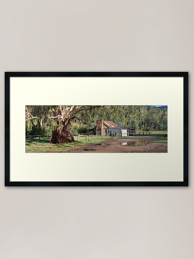 Thumbnail 1 of 7, Framed Art Print, Frys Hut, Howqua Hills, Australia designed and sold by Chockstone.