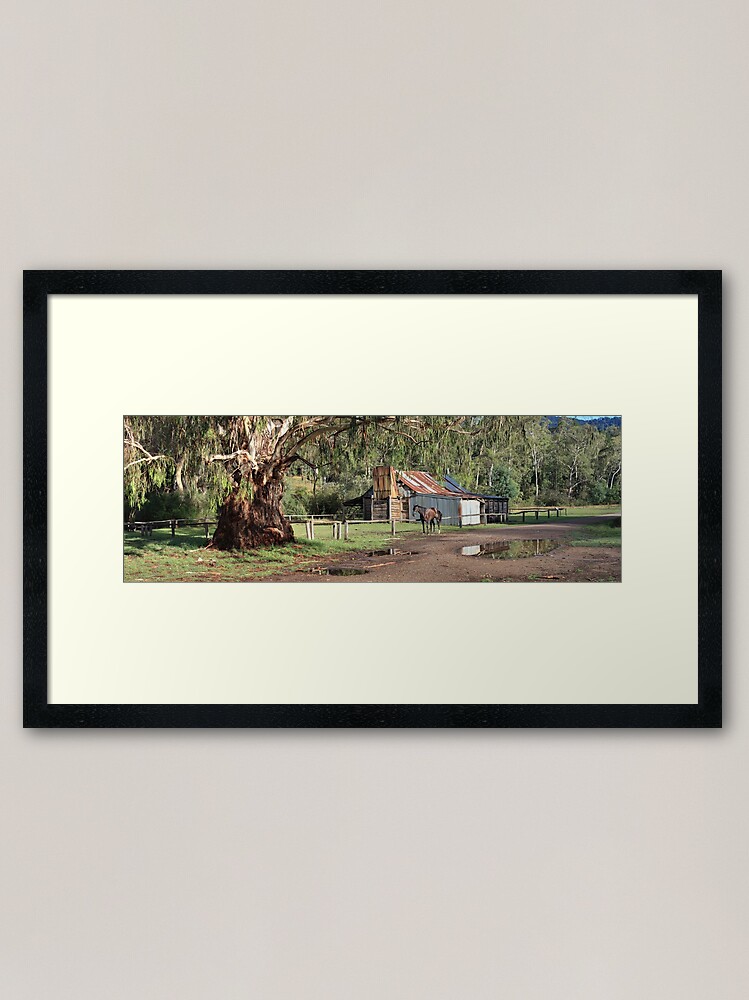 Thumbnail 1 of 7, Framed Art Print, Frys Hut, Howqua Hills, Australia designed and sold by Chockstone.