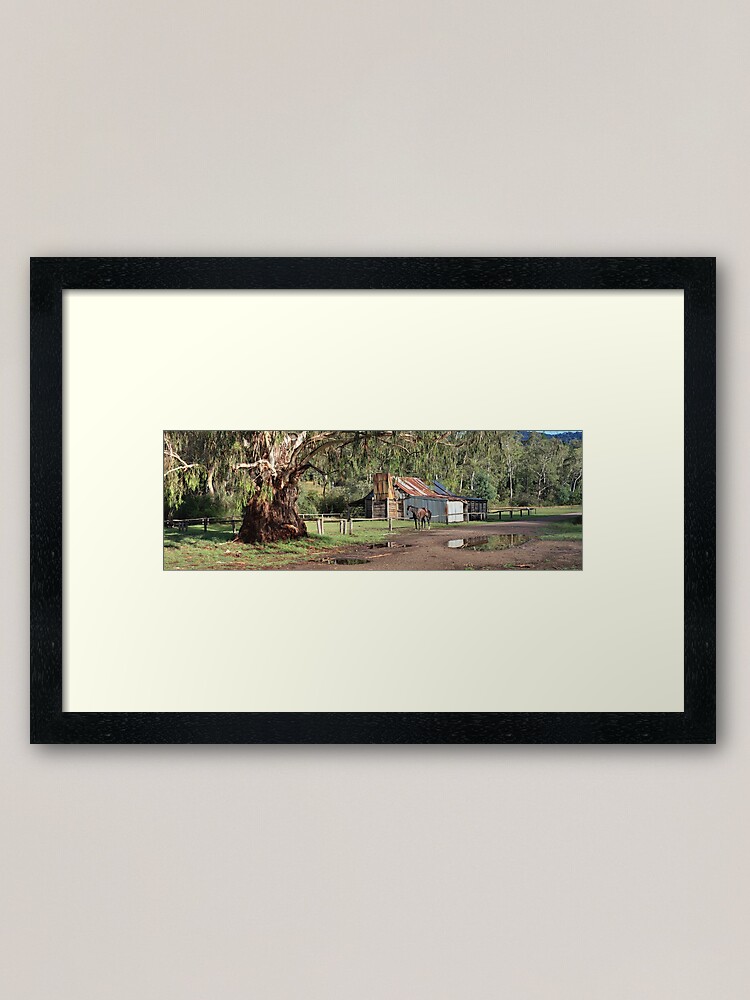 Thumbnail 1 of 7, Framed Art Print, Frys Hut, Howqua Hills, Australia designed and sold by Chockstone.