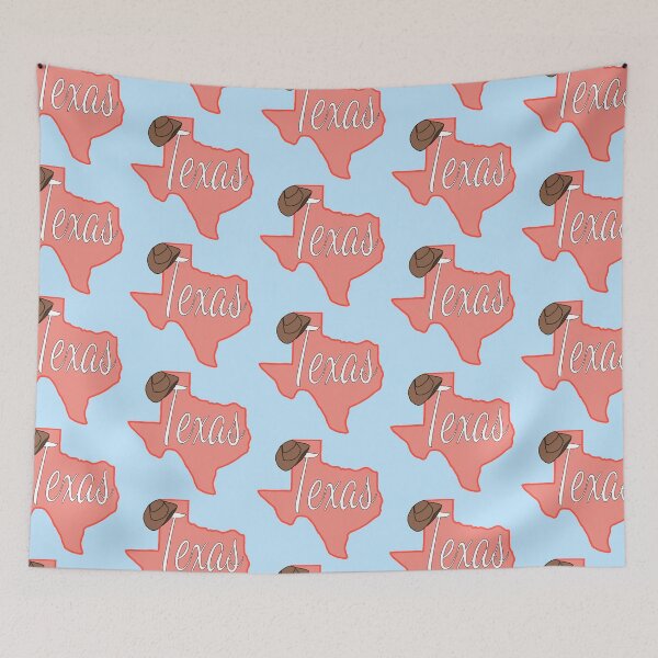 Item preview, Cute Texas Shape With Cowboy/Cowgirl Hat designed and sold by JaynasDesigns.