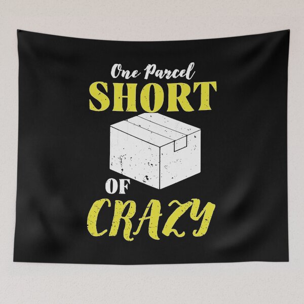 Item preview, One Parcel Short Of Crazy, gifts for mailman shirt designed and sold by Skechers7654.