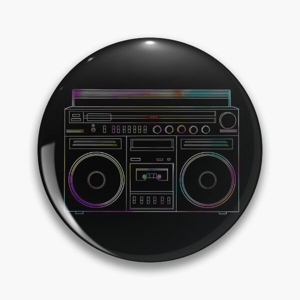 Item preview, Old School Retro Neon Outline Boombox  designed and sold by Deborah Camp.