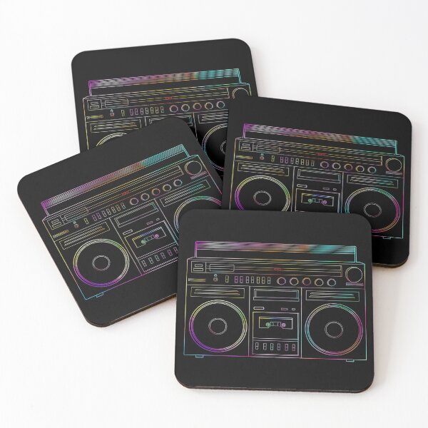 Item preview, Old School Retro Neon Outline Boombox  designed and sold by Deborah Camp.