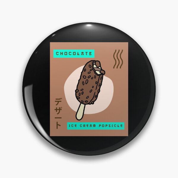 Item preview, Funny Retro 90's Japanese Kawaii Chocolate Ice Cream Popsicle designed and sold by alancrapopod.