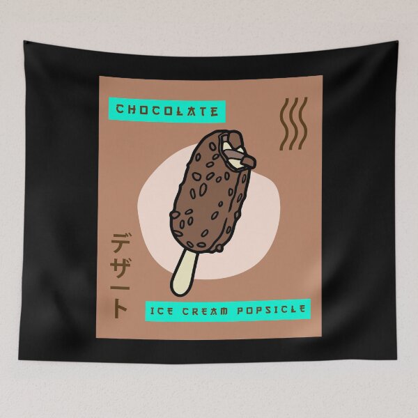 Item preview, Funny Retro 90's Japanese Kawaii Chocolate Ice Cream Popsicle designed and sold by alancrapopod.