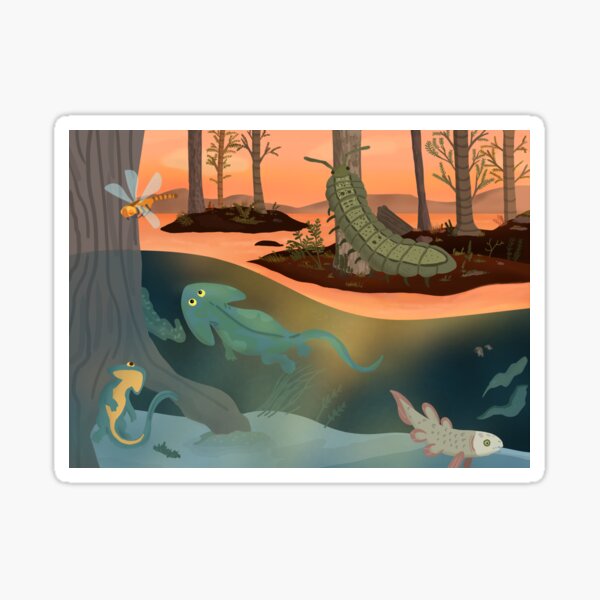 Item preview, Carboniferous Prehistoric Landscape designed and sold by Murkyskull.