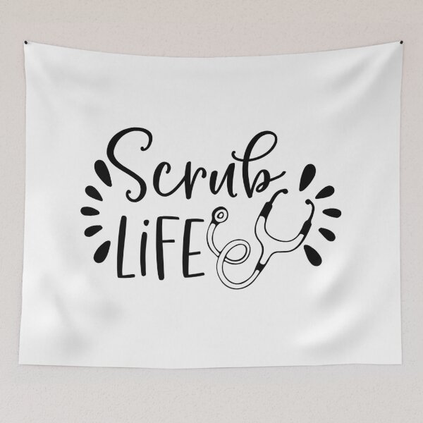 Artikelvorschau, Scrub Life Healthcare Worker Bekleidung entworfen und verkauft von Dollfacedesign.