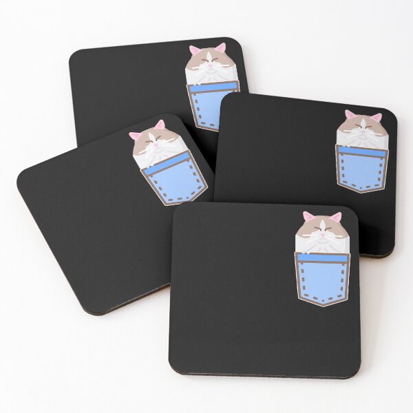 Item preview, Cute Cat in Pocket designed and sold by EverythingKawai.
