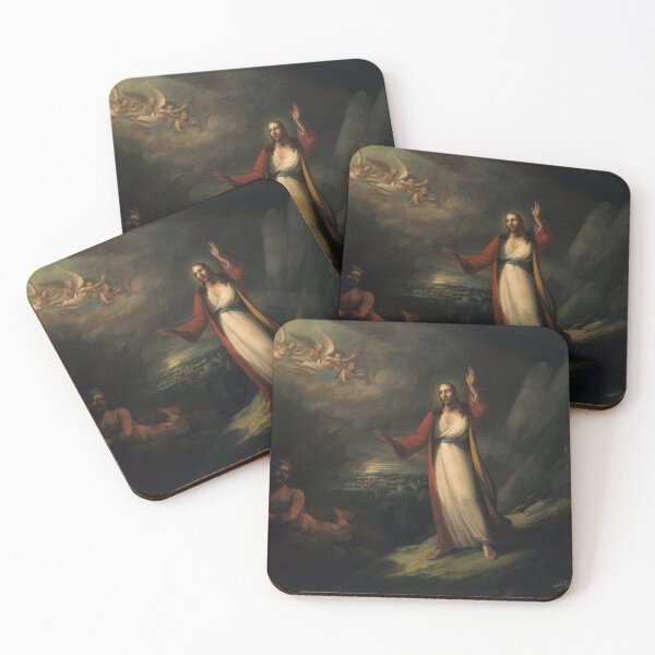 Item preview, Religious Art - Painting of Christ Tempted by the Devil  designed and sold by KnightandMoon.