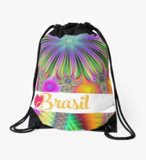Fractory: Gott segne brasilianische Tage - hallo Rio - Liebe Brasilien Rucksackbeutel