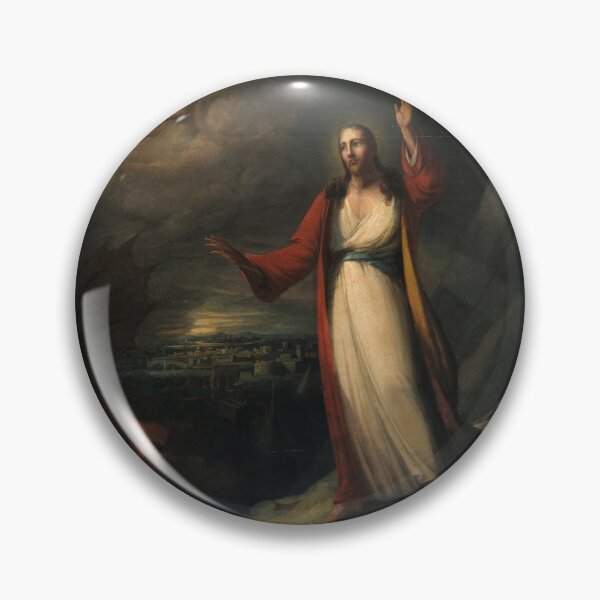 Item preview, Religious Art - Painting of Christ Tempted by the Devil  designed and sold by KnightandMoon.