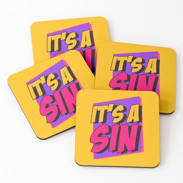 Item preview, It's a Sin- Tv Show Salutation Comic Title designed and sold by PosterpartyCo.
