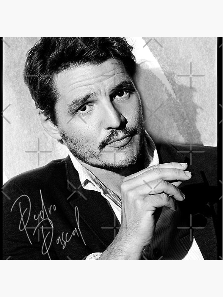Thumbnail 4 of 4, Pillow, Pedro Pascal - BW III designed and sold by TheMouse91.