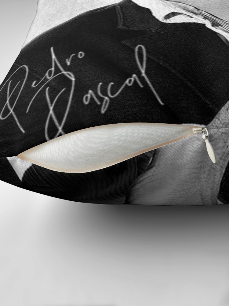 Thumbnail 2 of 4, Pillow, Pedro Pascal - BW III designed and sold by TheMouse91.