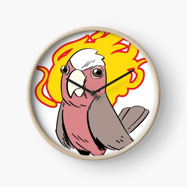 "Flaming Galah" Clock