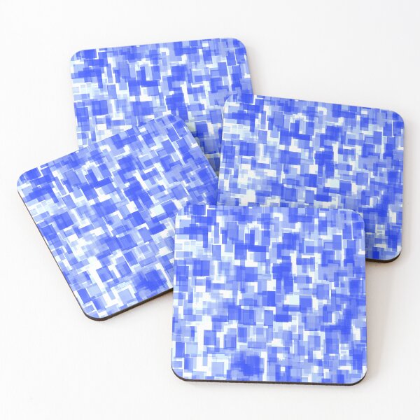 Item preview, Dark Blue Square Texture Print designed and sold by Global-Uganda.