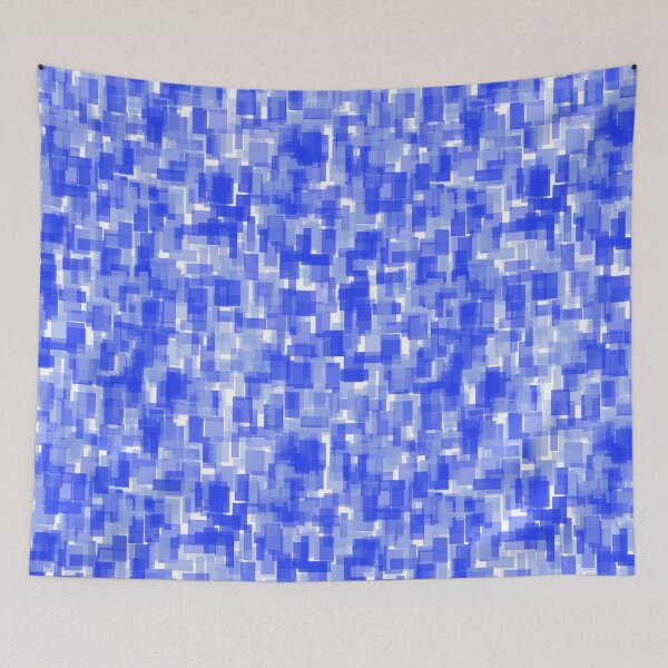 Item preview, Dark Blue Square Texture Print designed and sold by Global-Uganda.
