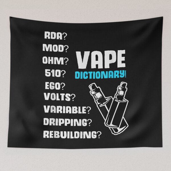 Item preview, Vape Dictionary Shirt RDA MOD OHM VOLT DRIP Teacher designed and sold by Lukifo-Super.
