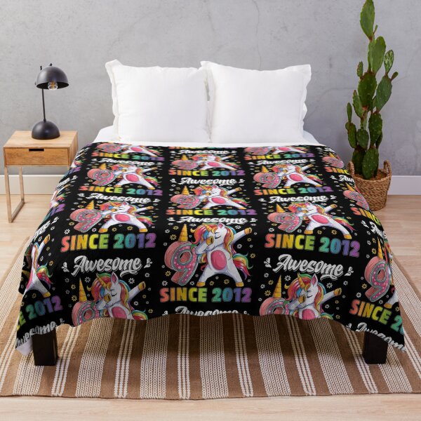 Item preview, awesome dabbing unicorn birthday 9 year old Girl 9th B-day designed and sold by anniversaryshop.