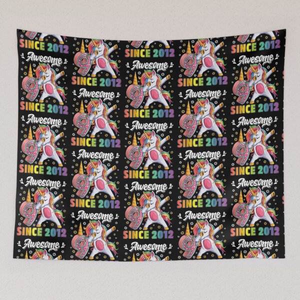 Item preview, awesome dabbing unicorn birthday 9 year old Girl 9th B-day designed and sold by anniversaryshop.