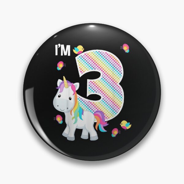 Item preview, Unicorn 3rd Birthday 3 Year Old Birthday Girl Unicorn Bday T-Shirt designed and sold by Lukifo-Super.