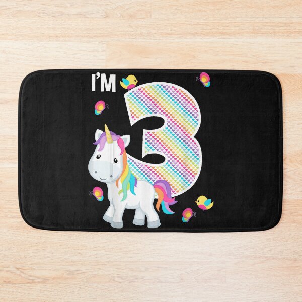 Item preview, Unicorn 3rd Birthday 3 Year Old Birthday Girl Unicorn Bday T-Shirt designed and sold by Lukifo-Super.