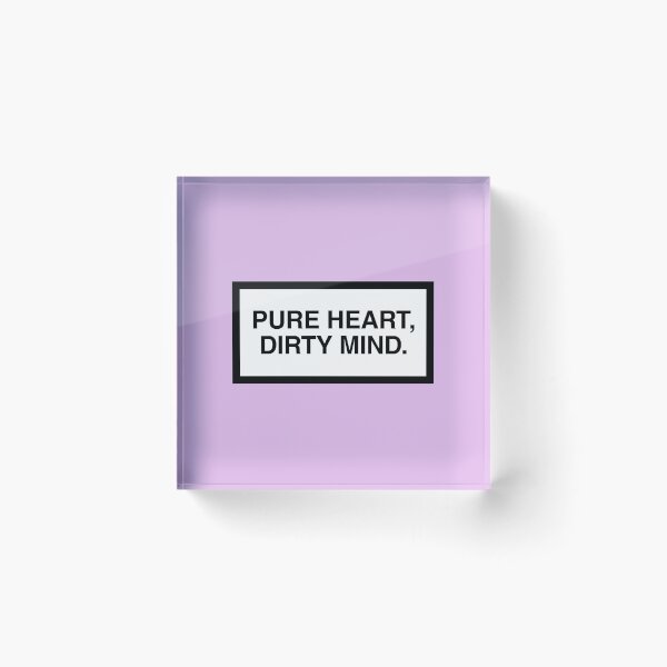 Item preview, PURE HEART, DIRTY MIND. designed and sold by ZANGRAM.