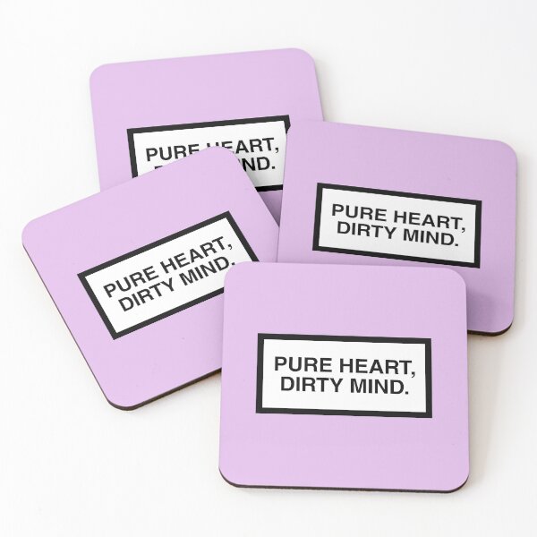 Item preview, PURE HEART, DIRTY MIND. designed and sold by ZANGRAM.