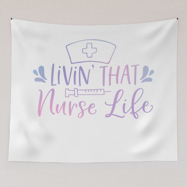 Item preview, Livin’ That Nurse Life Nurse Life Apparel  designed and sold by Dollfacedesign.