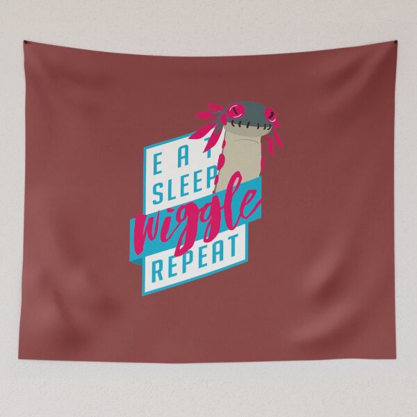 Item preview, Eat-Sleep-WIGGLE- Repeat - Diseño de Monster Hunter designed and sold by Elissathiel.