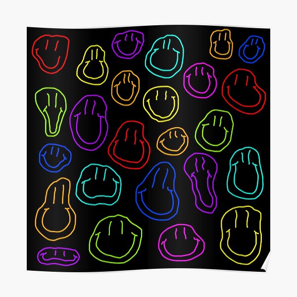 Indie Smiley Wall Art Redbubble