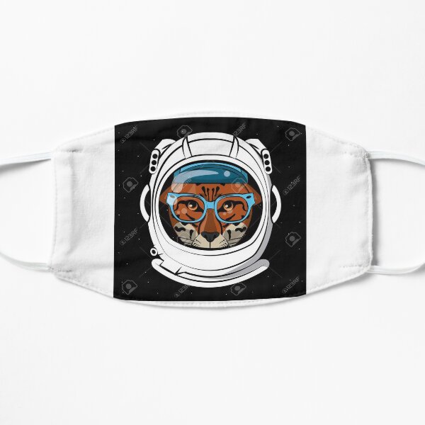 Astronaut Leopard King, great for profile pictures and other designs. Flat Mask