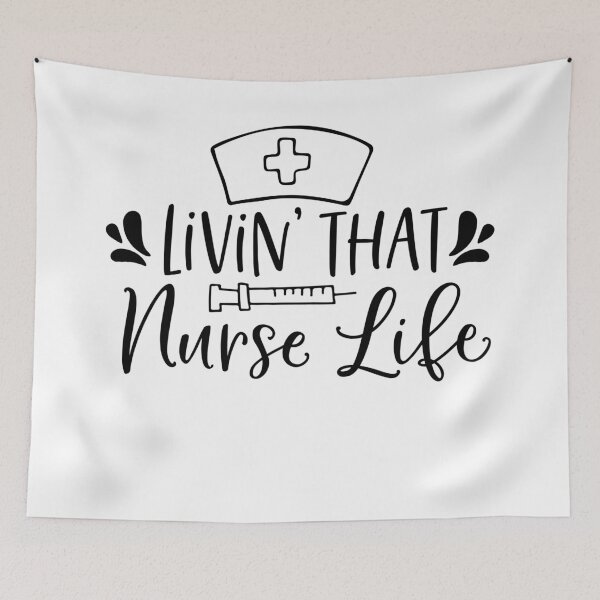 Item preview, Copy of Livin’ That Nurse Life Nurse Life Apparel  designed and sold by Dollfacedesign.