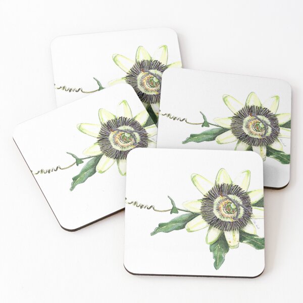 Item preview, Passion flower watercolour designed and sold by Malu-Iriarte.
