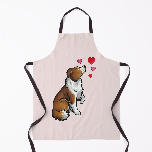 Item preview, Border Collie love (red) designed and sold by animalartbyjess.