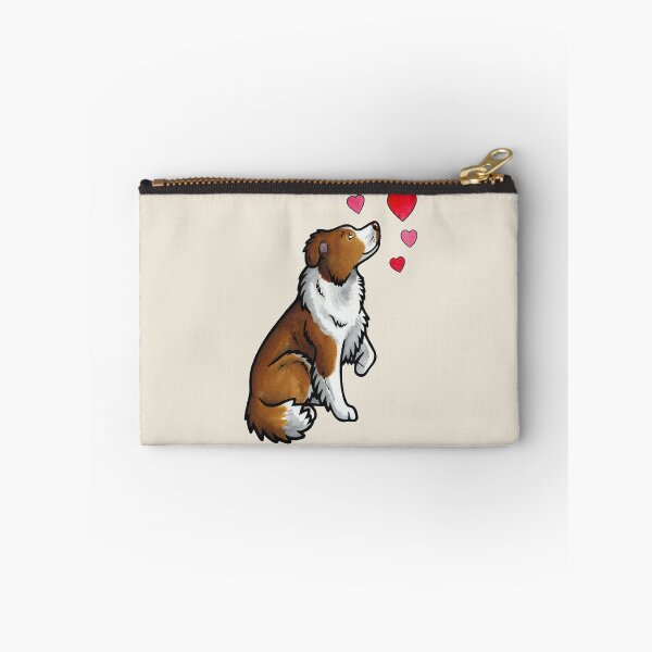 Item preview, Border Collie love (red) designed and sold by animalartbyjess.