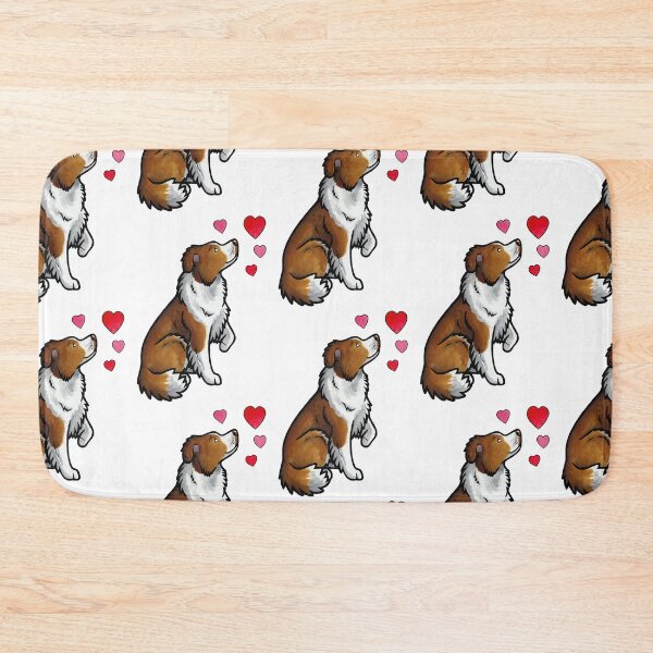 Item preview, Border Collie love (red) designed and sold by animalartbyjess.