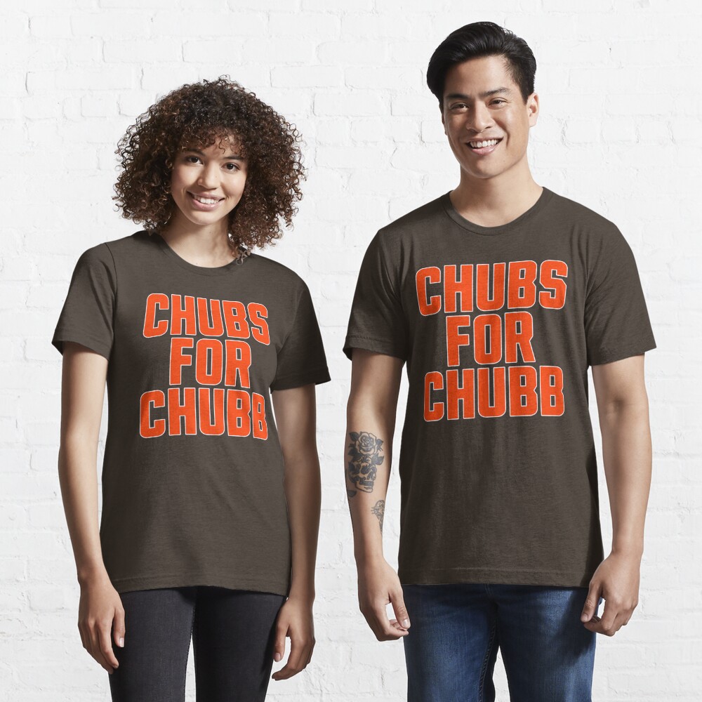 NamasteMFG Full Chubb - Cleveland Browns Nick Chubb Women's Shirt - Funny Graphic - NFL Football Brown Tee - Women's Short Sleeve T-Shirt