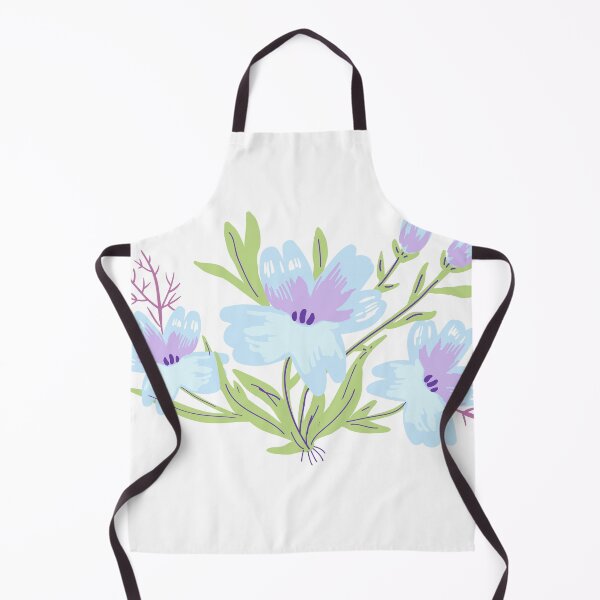 Item preview, Pastel Blue and Violet Flowers designed and sold by fabibar.
