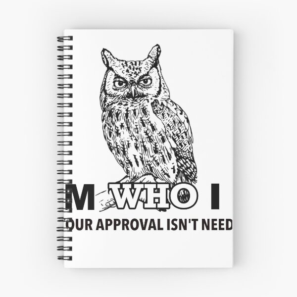 Item preview, I am WHO I am - Owl designed and sold by Whidbey-Tees.