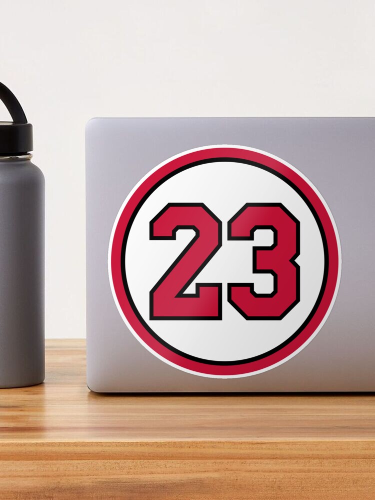 Sticker Jordan Numero Michael Jordan #23 Jersey Number