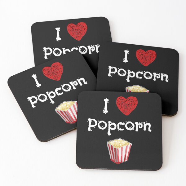 Item preview, I Love Popcorn designed and sold by TheButtonCrew.