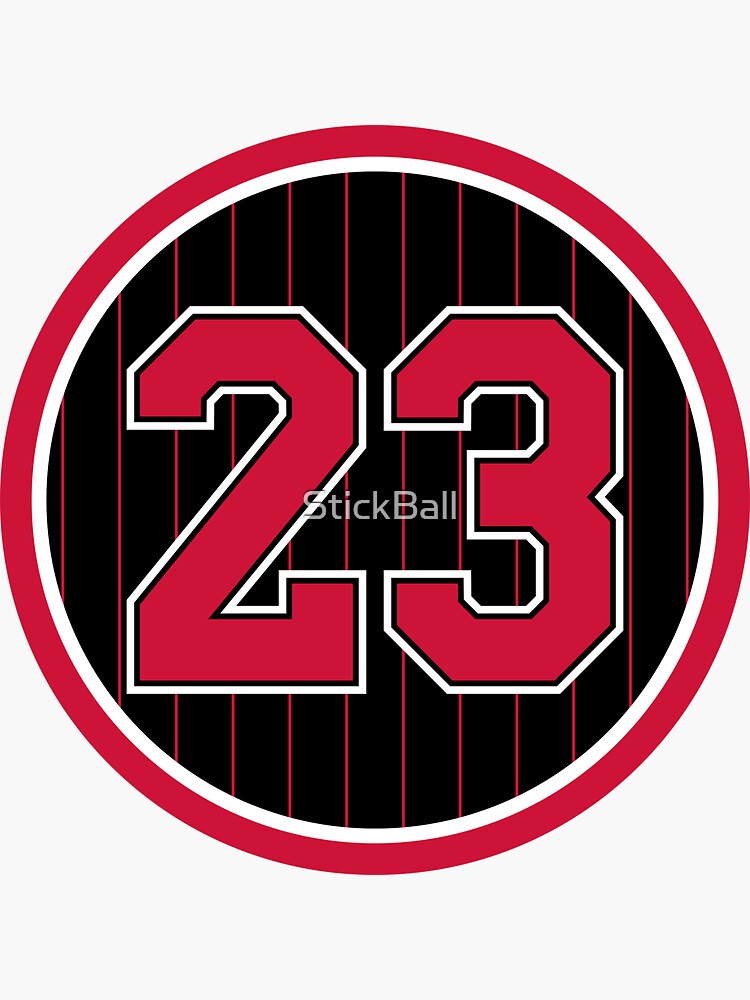Michael Jordan #23 Bulls Jersey  Sticker for Sale by Lumared