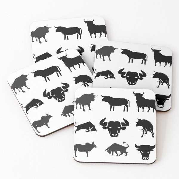 Aperçu de l'œuvre Taureaux et vaches noirs créée et vendue par thekidsprint.