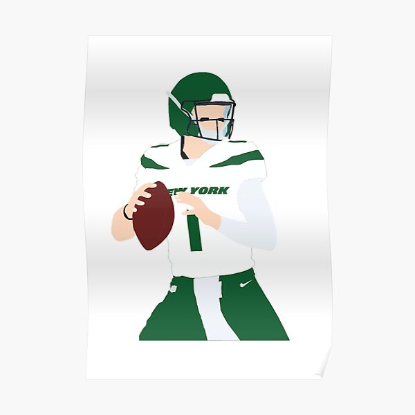 Zach Wilson Football Edit Tapestries Jets - Zach Wilson - Posters and Art  Prints