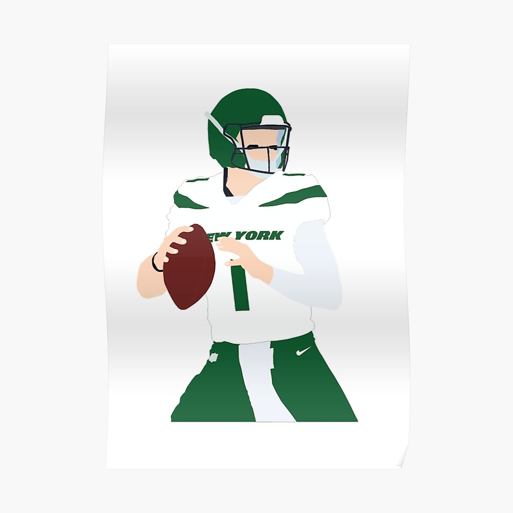 Zach Wilson Jets' Sticker for Sale by Redbubbl31