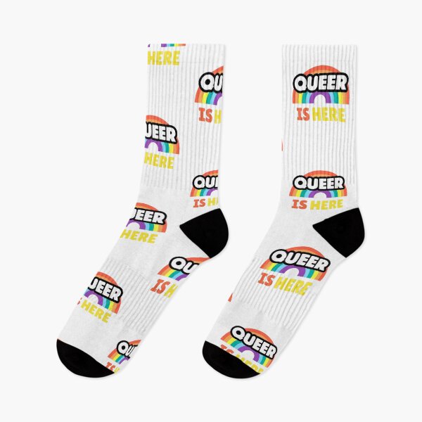 Item preview, Queer Is Here Lgbtq designed and sold by SportyDogShop.