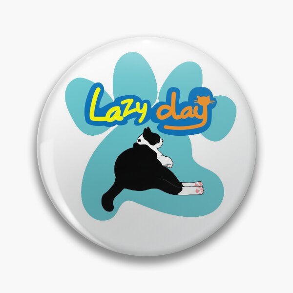 Item preview, Lazy day With me, Black & White cat designed and sold by Pookko17Design.
