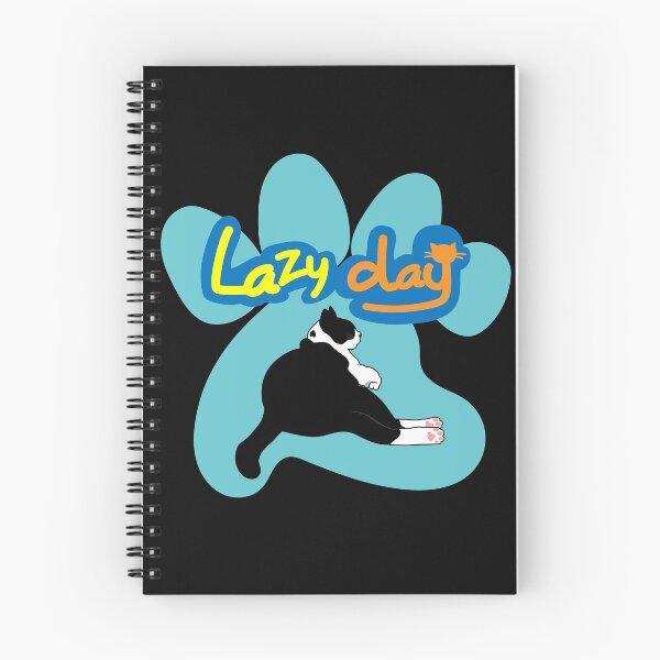Item preview, Lazy day With me, Black & White cat designed and sold by Pookko17Design.